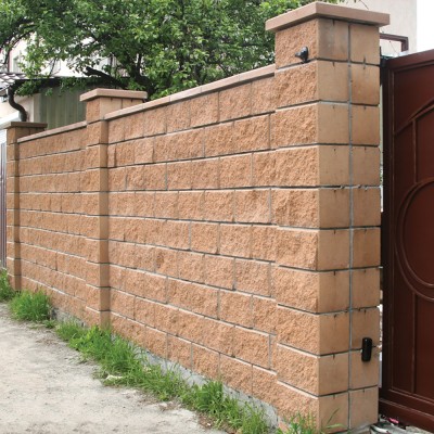 Блок декоративний односторонній скол (400х200х200)