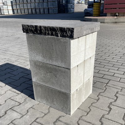 Кришка Плита декоративна 450x450 (дві колоті сторони)