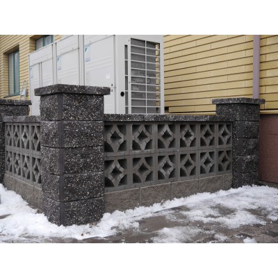 Блок декоративний двосторонній скол (400х200х200)